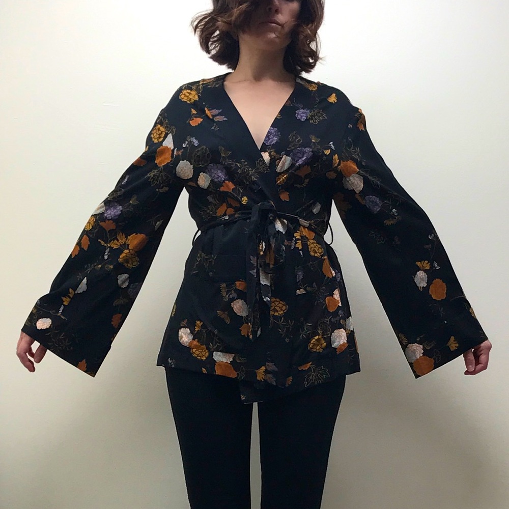 Free People kimono wrap jacket